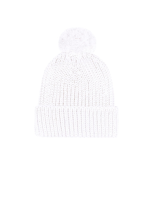 Gorro Pompom Branco 1024