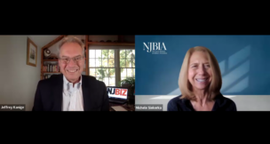 New Jersey Business & Industry Association CEO Michele Siekerka speaks with NJBIZ Editor Jeff Kanige on Oct. 29, 2024.