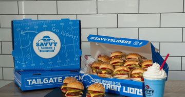 Savvy Sliders burgers and its new cotton candy-flavored shake