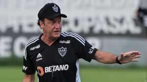 Cuca durante treino do Atlético - Crédito: 