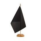 black Table Flag 6x9", wooden