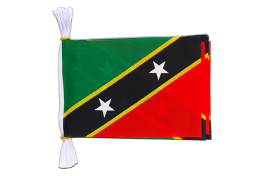 Saint Kitts and Nevis Flag Bunting 6x9", 3 m