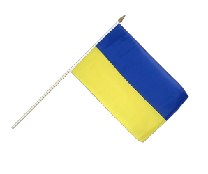 Ukraine Hand Waving Flag 12x18"