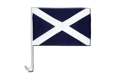 Scotland navy Car Flag 12x16"