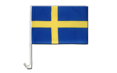 Sweden Car Flag 12x16"