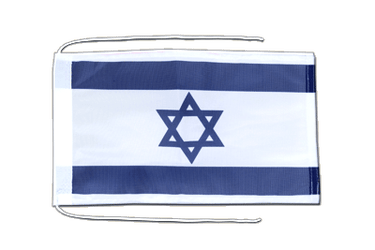 Israel Flag with ropes 8x12"