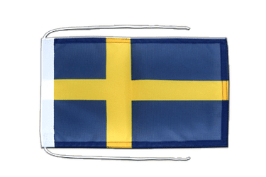 Sweden Flag with ropes 8x12"