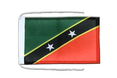 Saint Kitts and Nevis Flag with ropes 8x12"