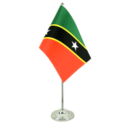 Saint Kitts and Nevis Satin Table Flag 6x9"