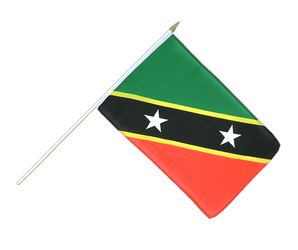 Saint Kitts and Nevis Hand Waving Flag 12x18"