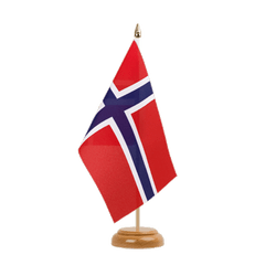 Norway Table Flag 6x9", wooden