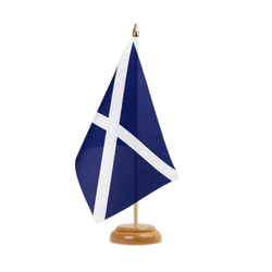 Scotland navy Table Flag 6x9", wooden