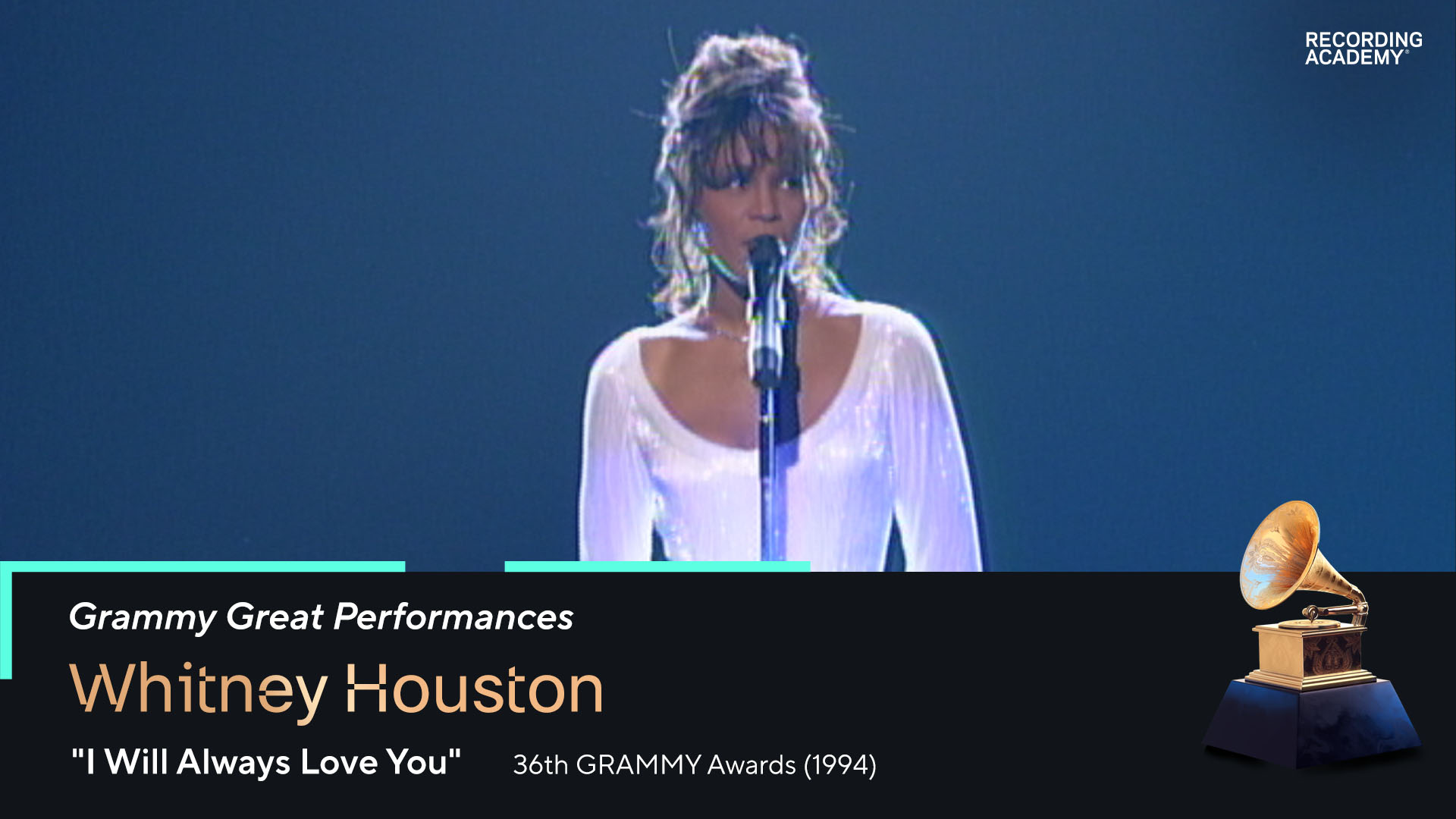 Watch Whitney Houston's 1994 GRAMMY Performance