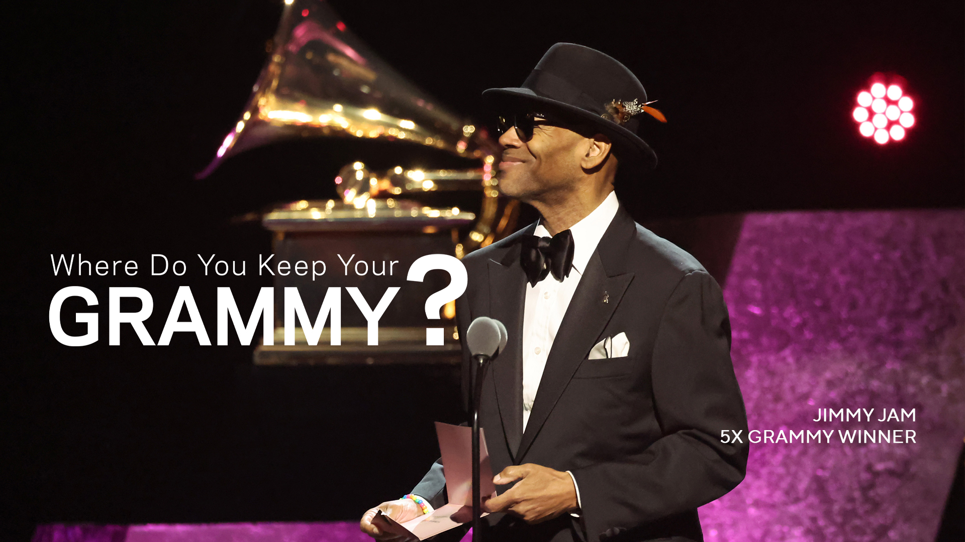 Watch Jimmy Jam Recall His First GRAMMY Win