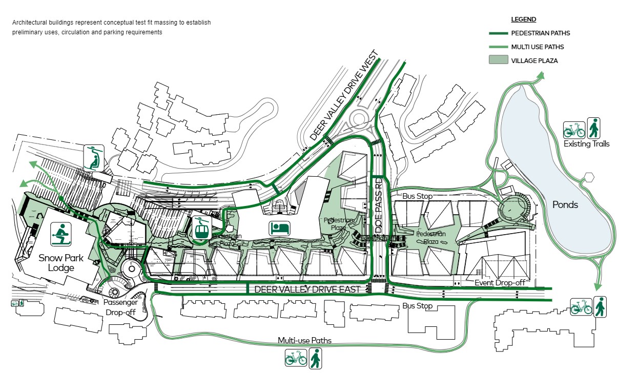 Site plan for Snow Park Village.