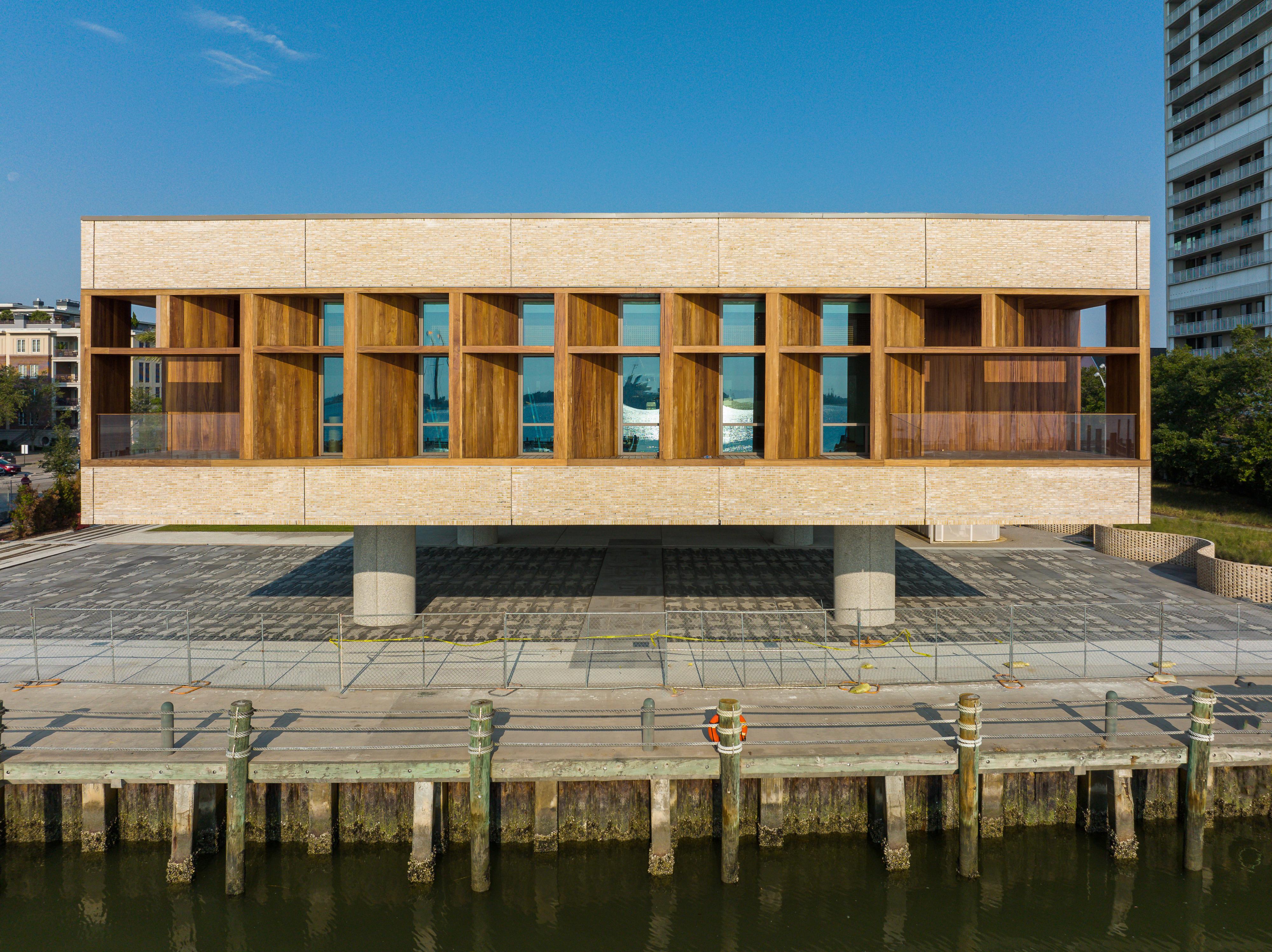 The International African American Museum and the historic Gadsden’s Wharf where thousands of enslaved Africans debarked.