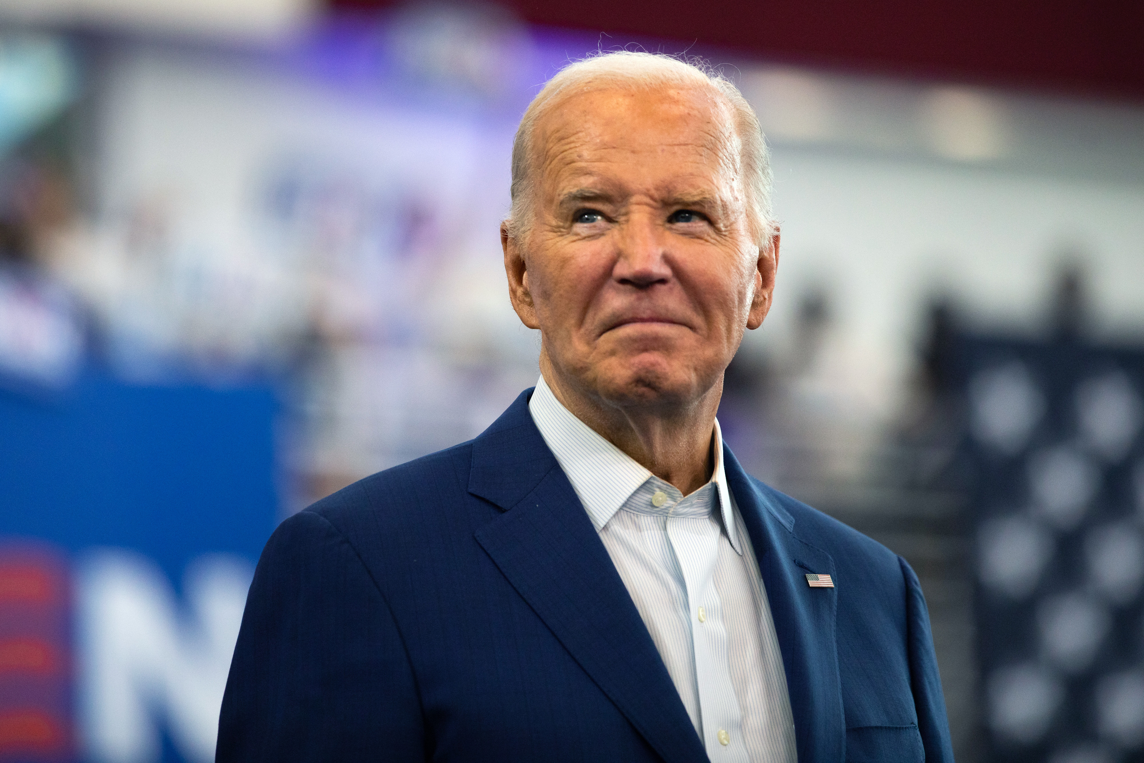 US President Joe Biden during a campaign event in Detroit, Michigan, US, on Friday, July 12, 2024.