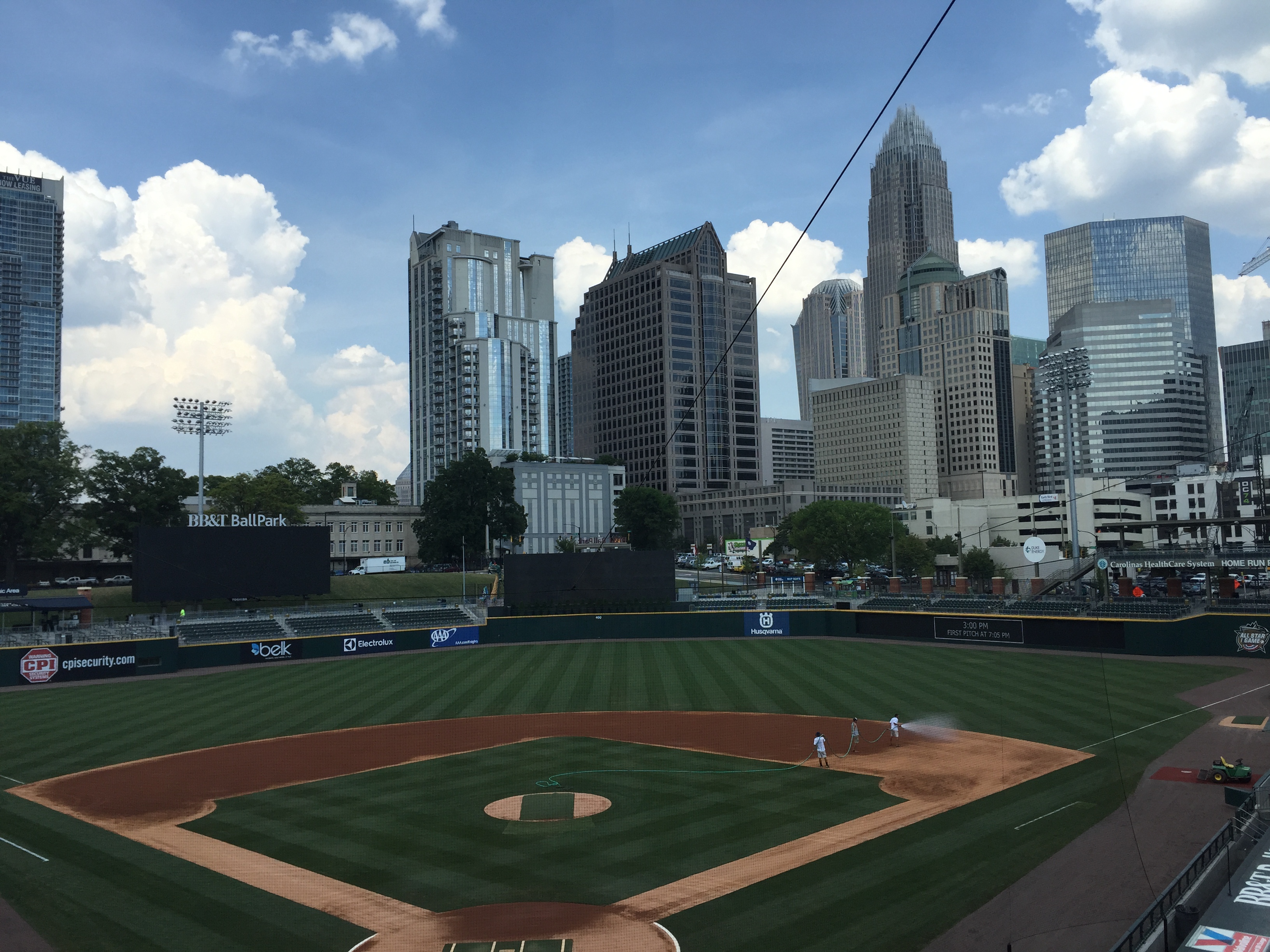 Could the Charlotte skyline ever be the backdrop for a Major League Baseball game, like it is here at Truist Field?