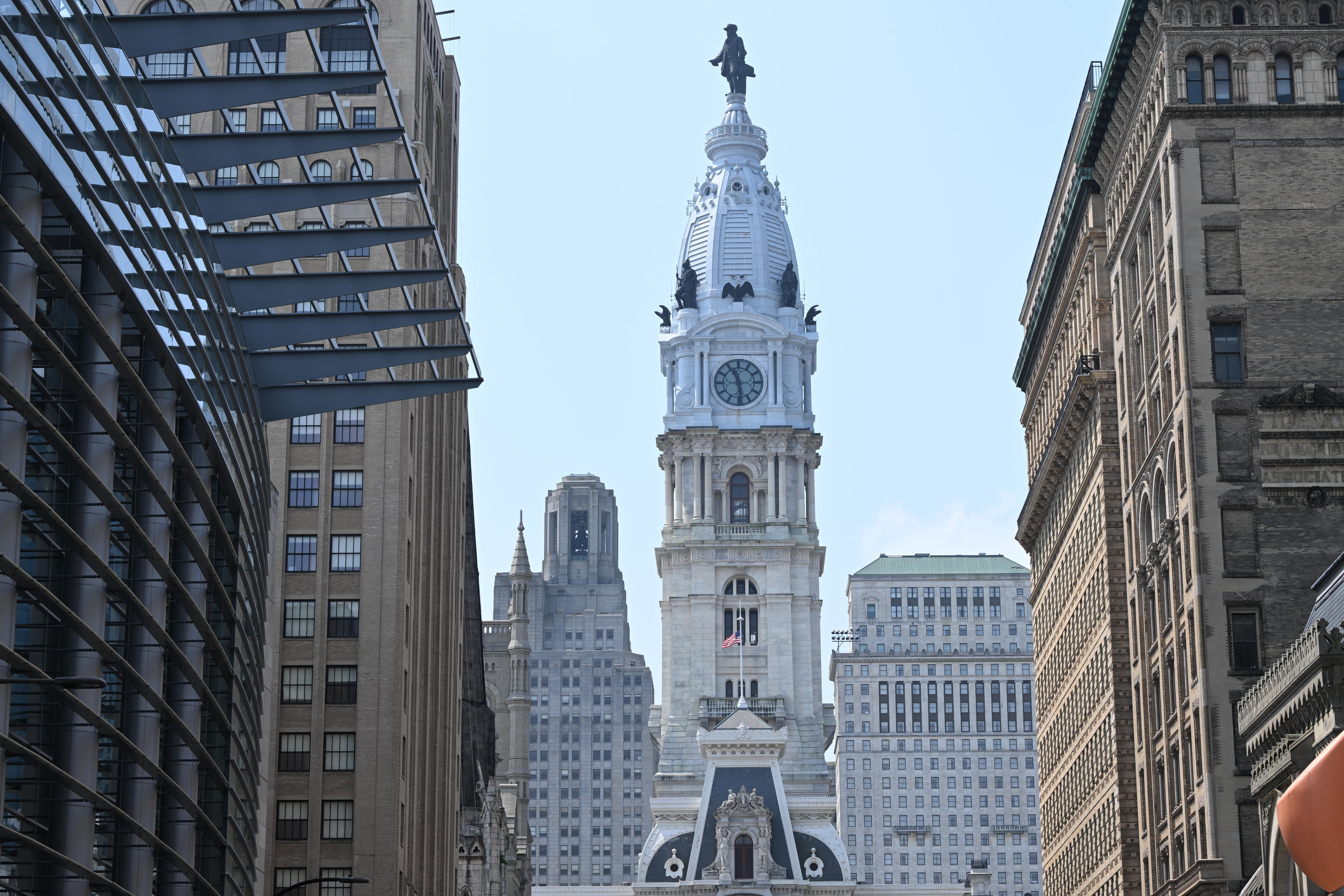 A general view of Philadelphia City Hall on June 17, 2023.