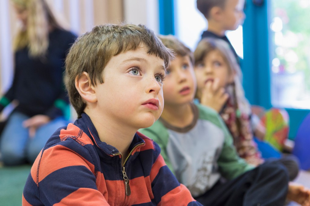 Kids in a classroom