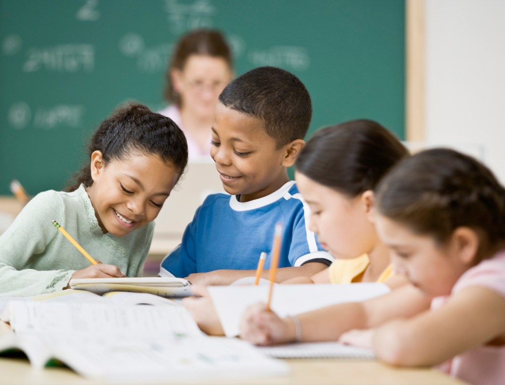 Kids in a classroom