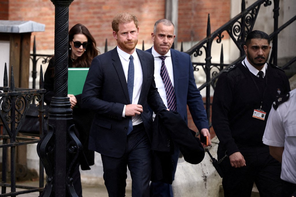 Britain's Prince Harry, Duke of Sussex, leaves the High Court in London, Britain March 27, 2023. 