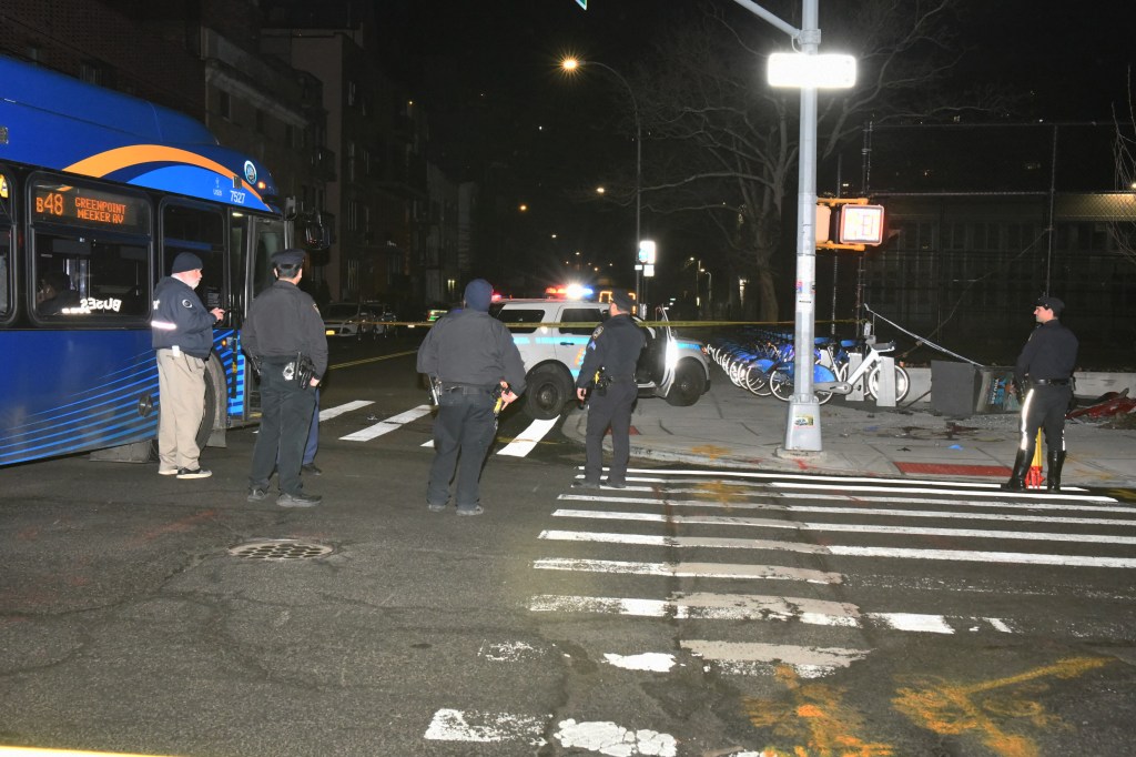 The MTA bus driver was taken to Wyckoff Heights Medical Center. 