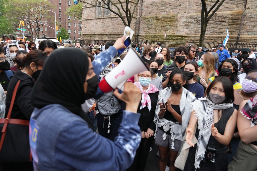 Protests outside Fordham