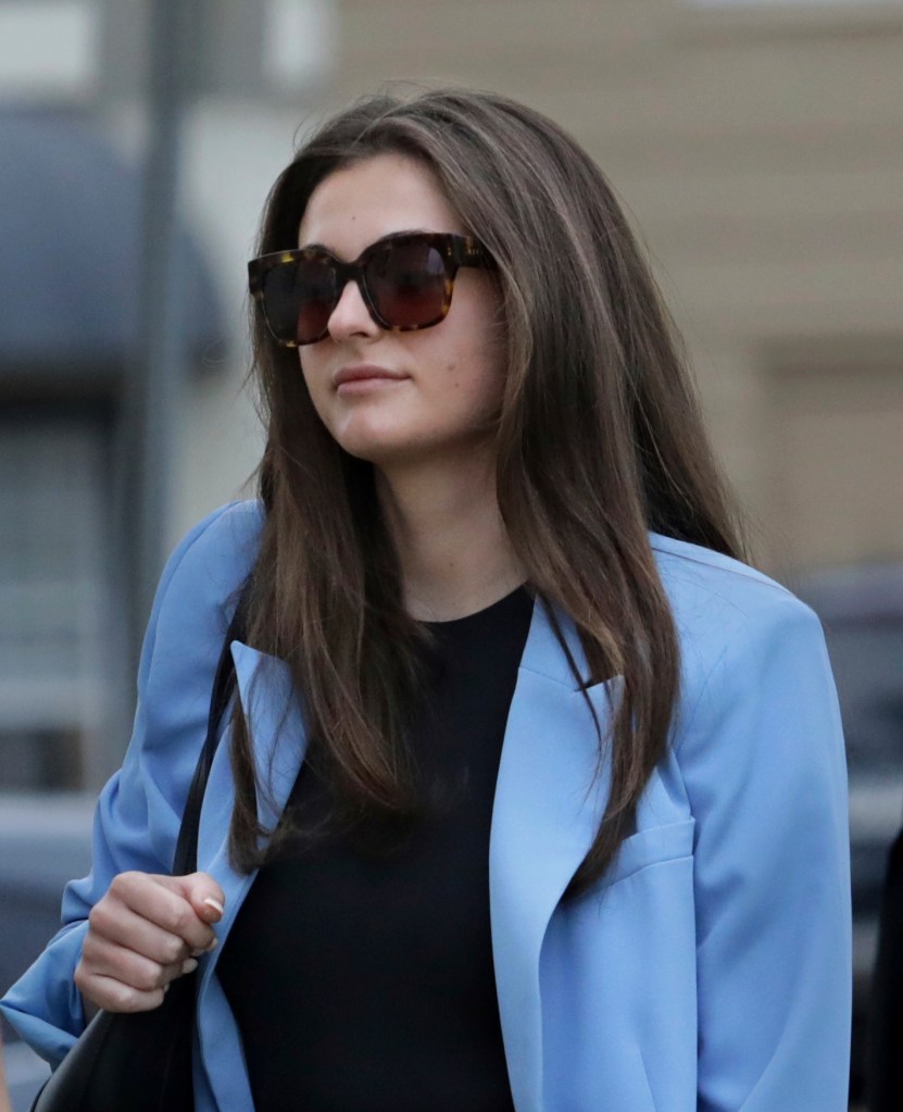 Alexandra Davis walks into the federal courthouse in Texarkana, Texas, Monday, July 22, 2024. 