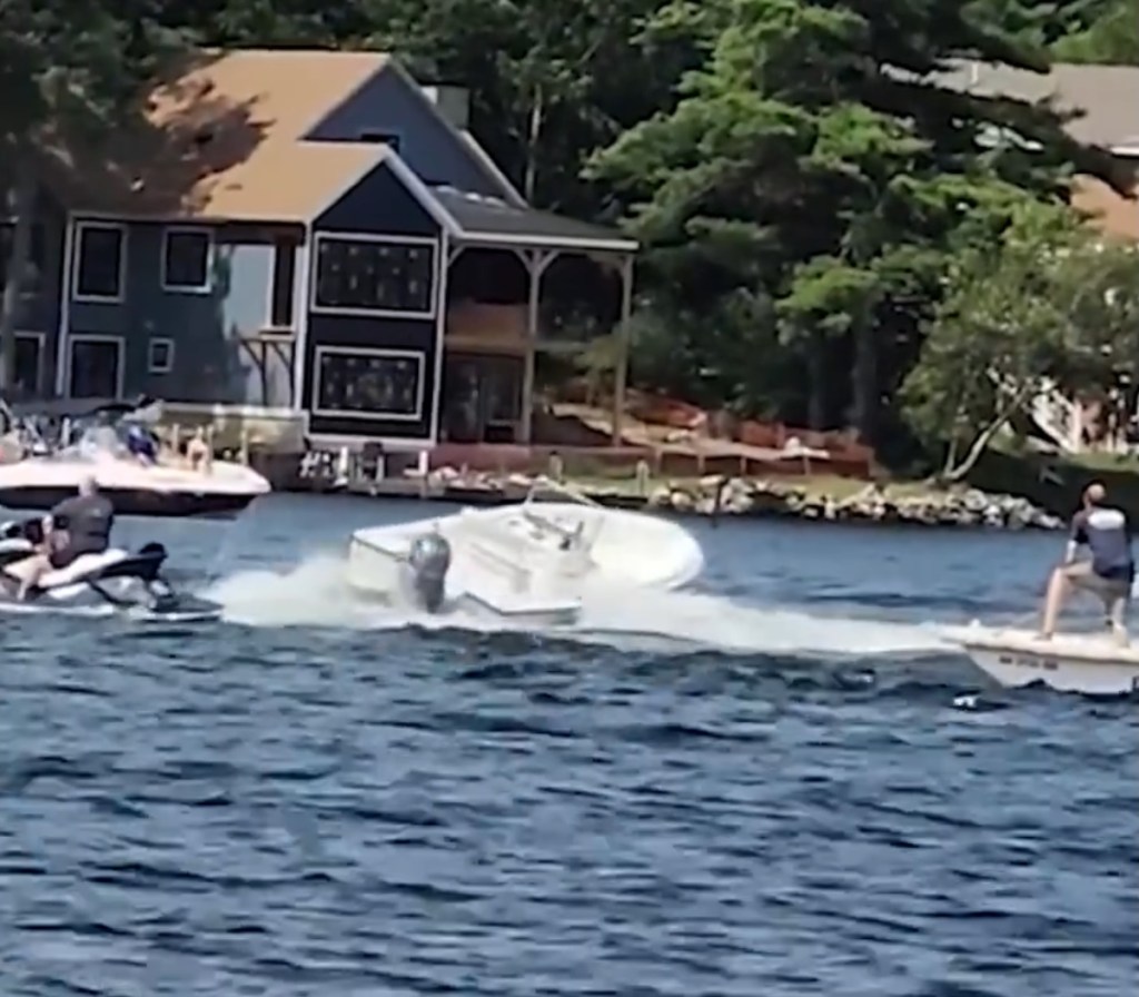 Procon and other residents quickly helped clear the kids away from danger before the teen hopped on his neighbor Justin King’s jet ski to make the darning leap.