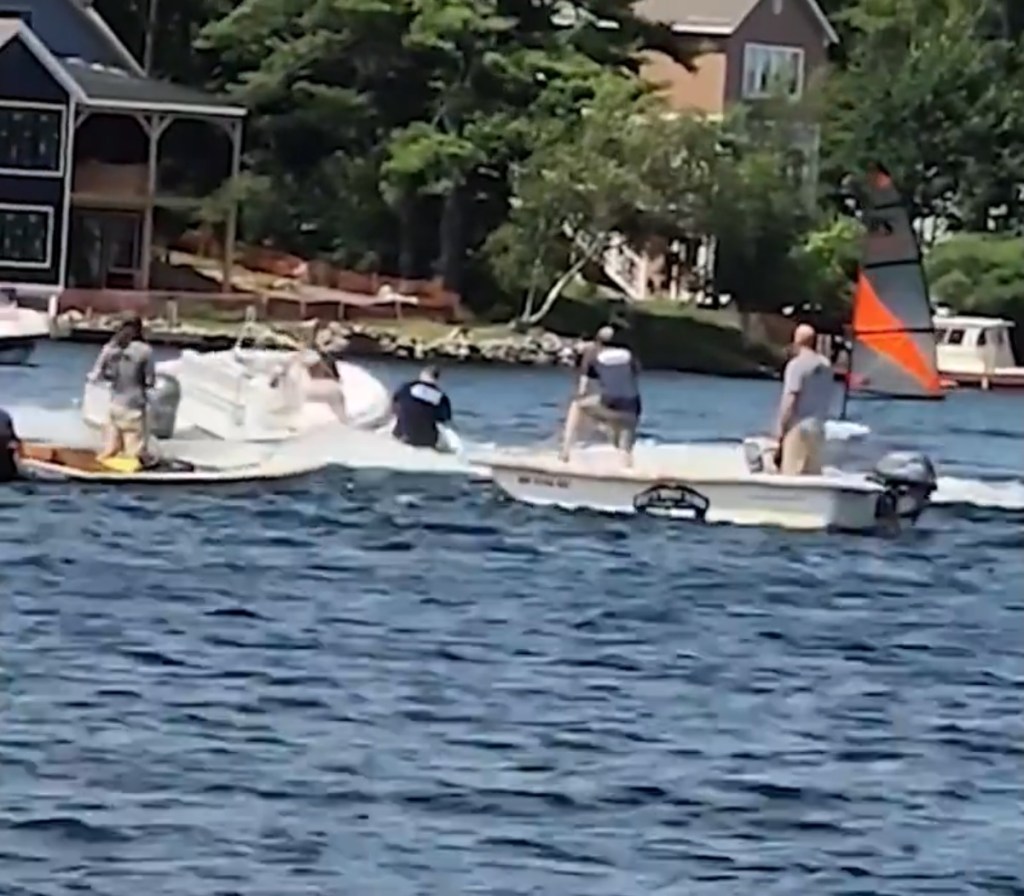 A video shows King bringing the teen close enough to the rogue boat before Procon jumps onto the vessel and turns off the throttle, ending the chaotic scene.