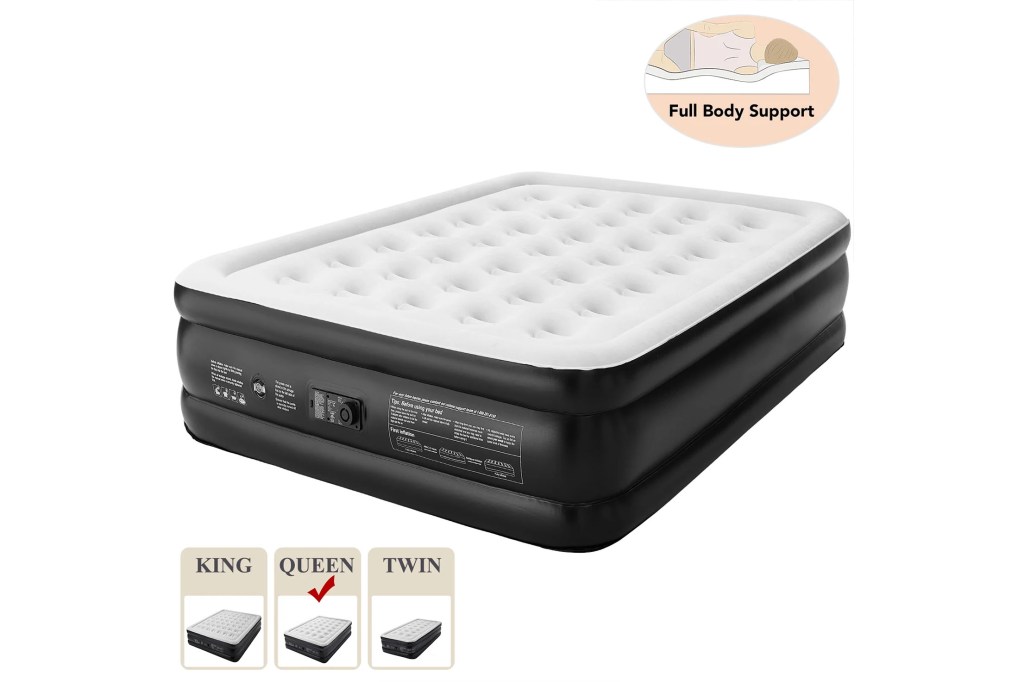 Black and white air mattress