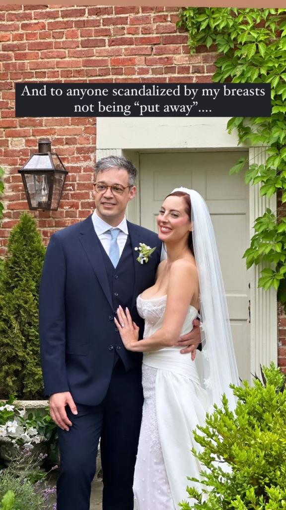 Ian Hock and Eva Amurri at their wedding