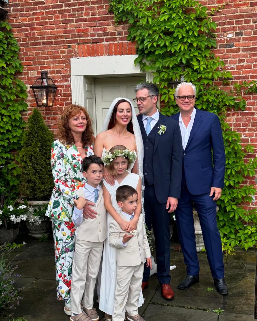 Susan Sarandon, Eva Amurri, Ian Hock, Tim Robbins, and Eva's children