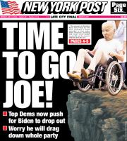 July 8, 2024 New York Post Front Cover
