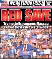 September 19, 2024 New York Post Front Cover