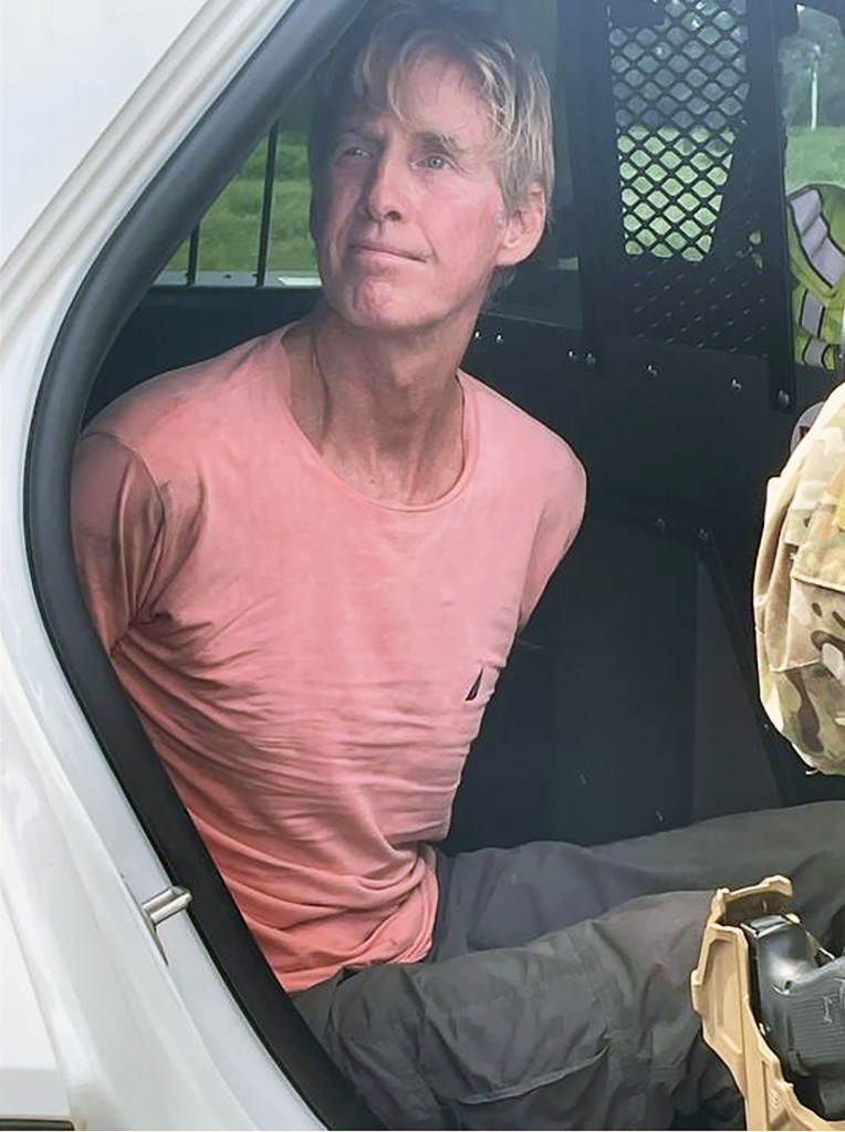 Suspected would-be assassin, Ryan Routh, moments after his arrest -  Sunday, September 15, 2024