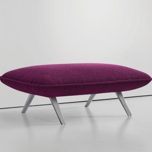 Luca Bench & Ottoman by Bernhardt Design