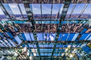 Person at SUMMIT One Vanderbilt in New York City