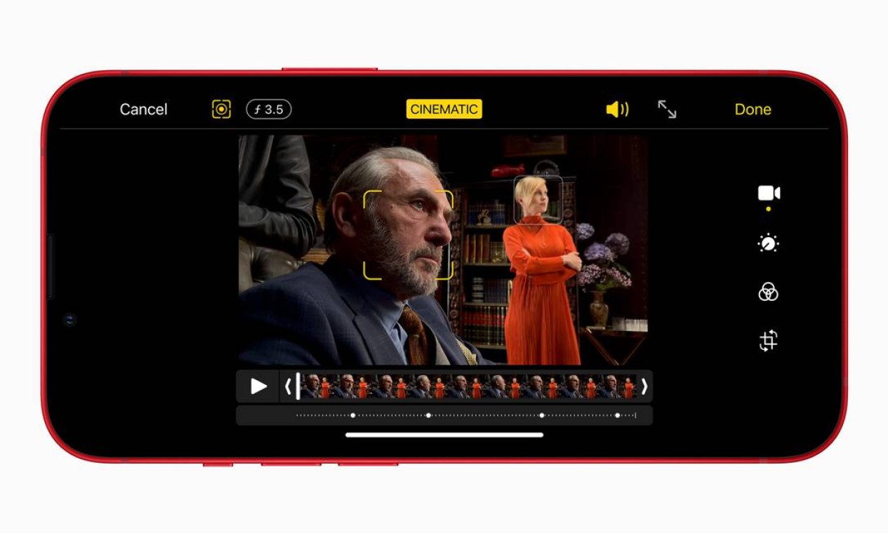 Apple lança iPhone 13 com sistema automático de foco na hora de gravar vídeos Foto: Divulgação