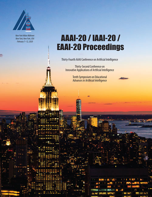 AAAI-20, IAAI-20, EAAI-20 Proceedings Cover