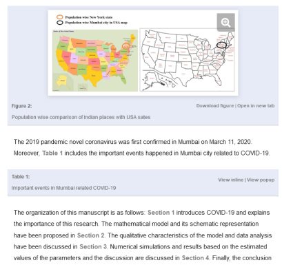 Our Map of The United States on the medRxiv website