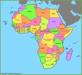 Africa political map