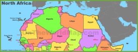 Map of North Africa