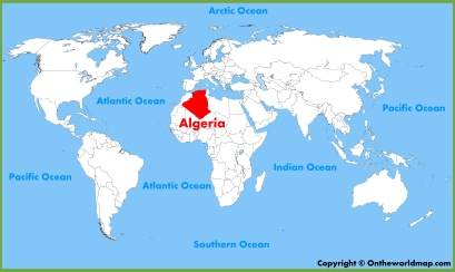 Algeria Location Map