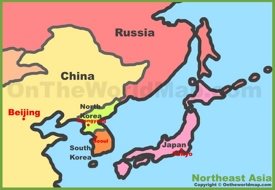 Map of Northeast Asia