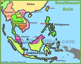 Map of Southeast Asia