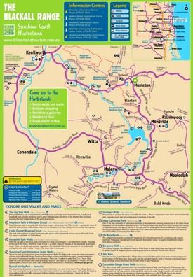 Blackall Range map