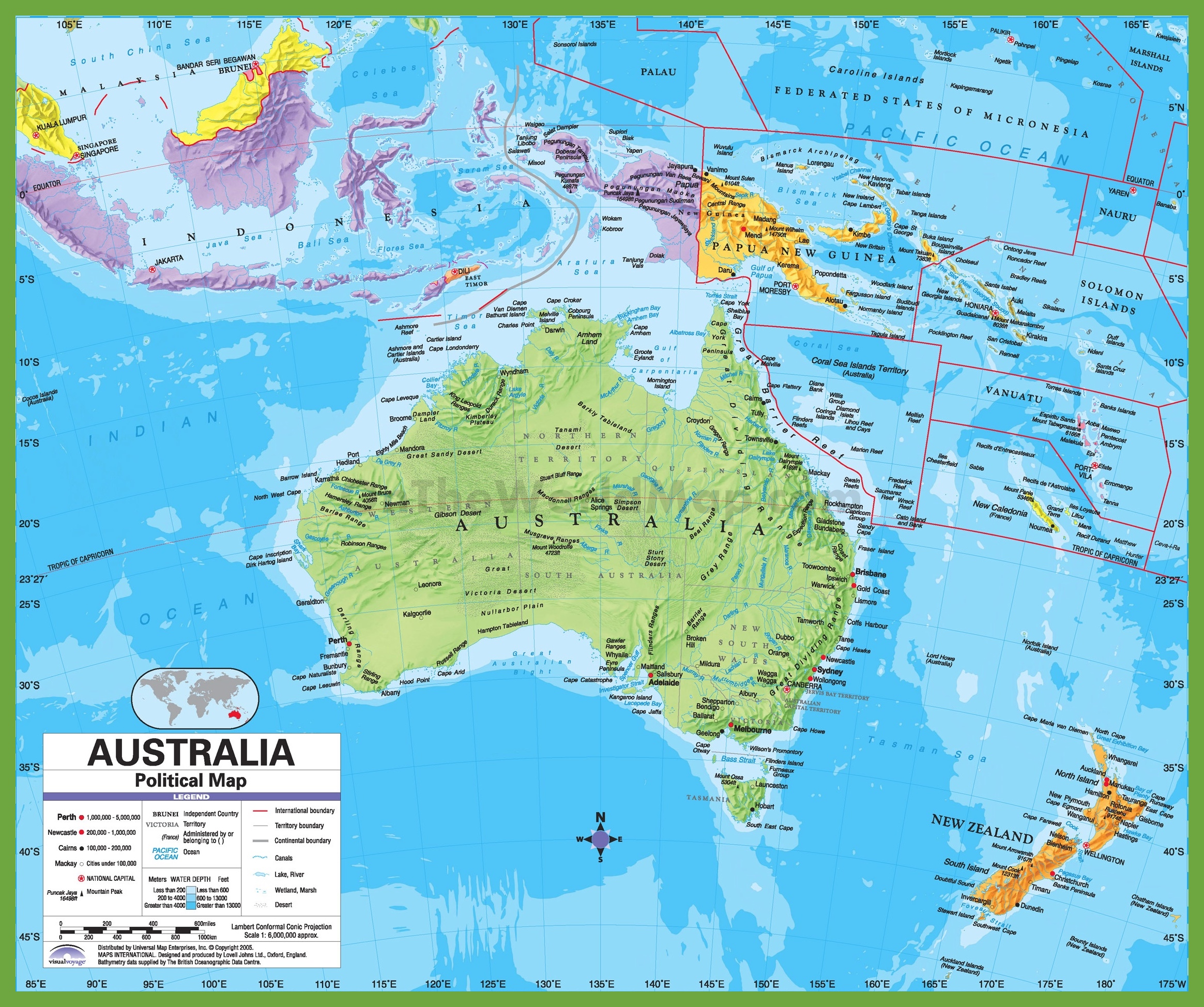 Big Map Of Australia