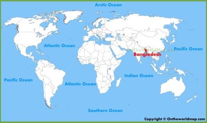 Bangladesh Location Map